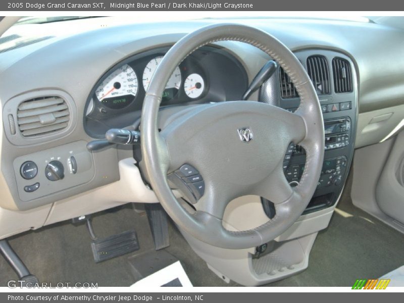 Midnight Blue Pearl / Dark Khaki/Light Graystone 2005 Dodge Grand Caravan SXT