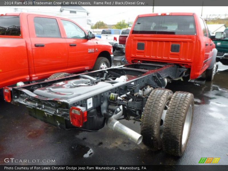 Flame Red / Black/Diesel Gray 2014 Ram 4500 Tradesman Crew Cab 4x4 Chassis