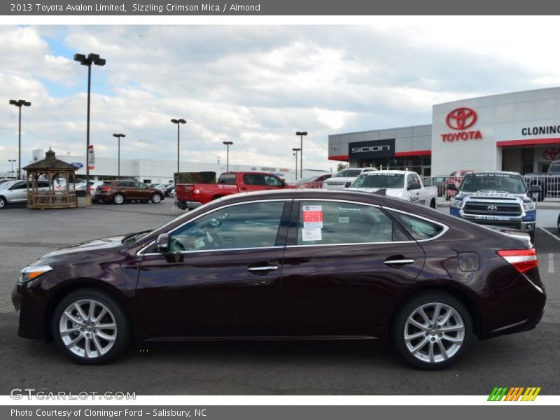 Sizzling Crimson Mica / Almond 2013 Toyota Avalon Limited