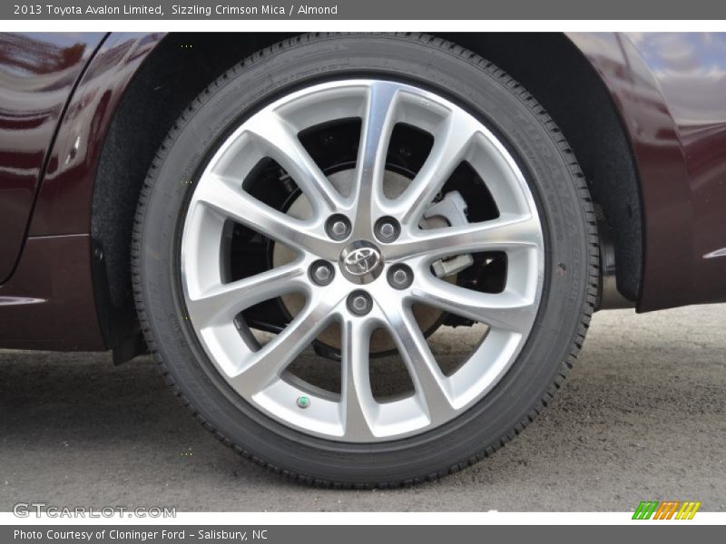 Sizzling Crimson Mica / Almond 2013 Toyota Avalon Limited