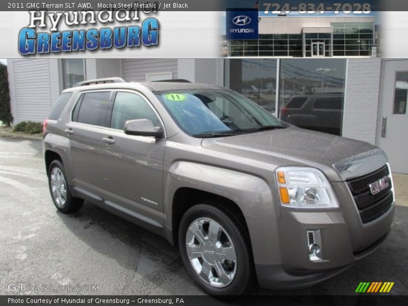 Mocha Steel Metallic / Jet Black 2011 GMC Terrain SLT AWD