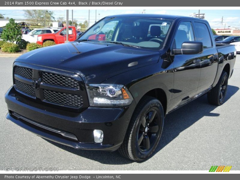 Black / Black/Diesel Gray 2014 Ram 1500 Express Crew Cab 4x4