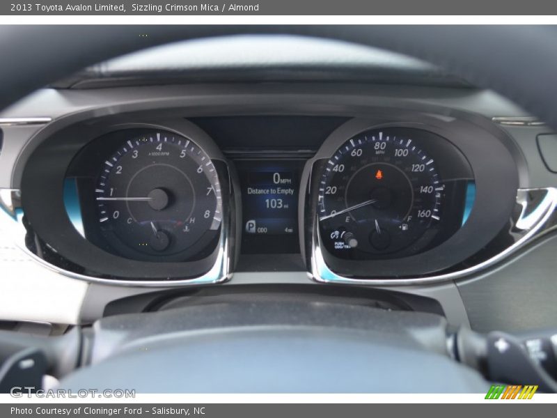 Sizzling Crimson Mica / Almond 2013 Toyota Avalon Limited