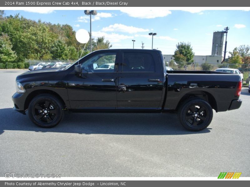 Black / Black/Diesel Gray 2014 Ram 1500 Express Crew Cab 4x4