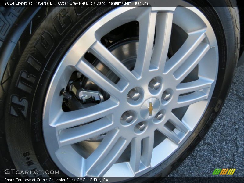 Cyber Grey Metallic / Dark Titanium/Light Titanium 2014 Chevrolet Traverse LT