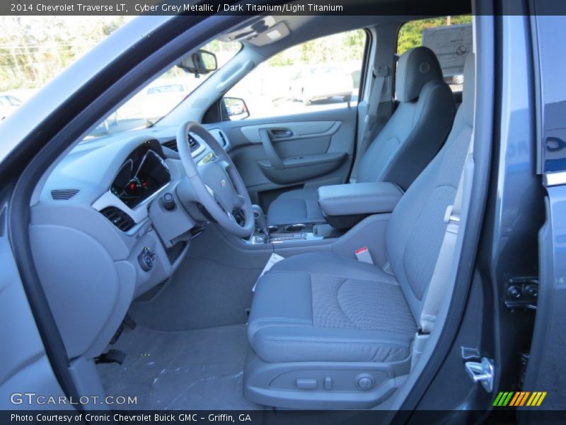 Cyber Grey Metallic / Dark Titanium/Light Titanium 2014 Chevrolet Traverse LT
