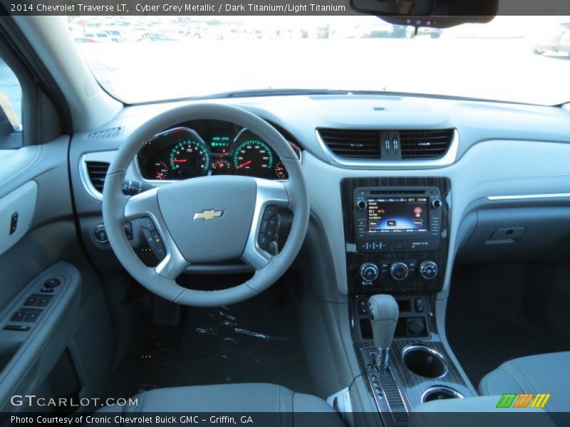 Cyber Grey Metallic / Dark Titanium/Light Titanium 2014 Chevrolet Traverse LT