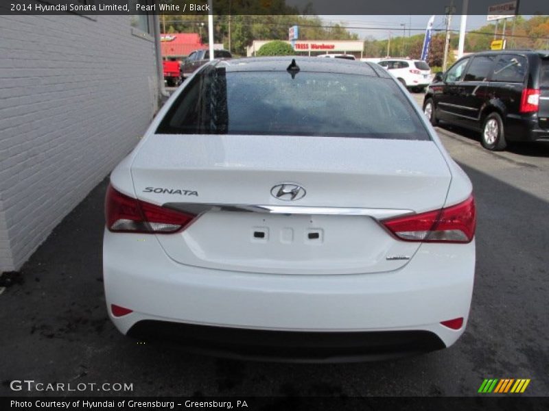 Pearl White / Black 2014 Hyundai Sonata Limited