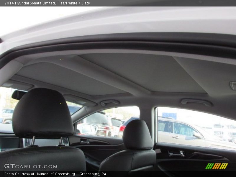 Pearl White / Black 2014 Hyundai Sonata Limited