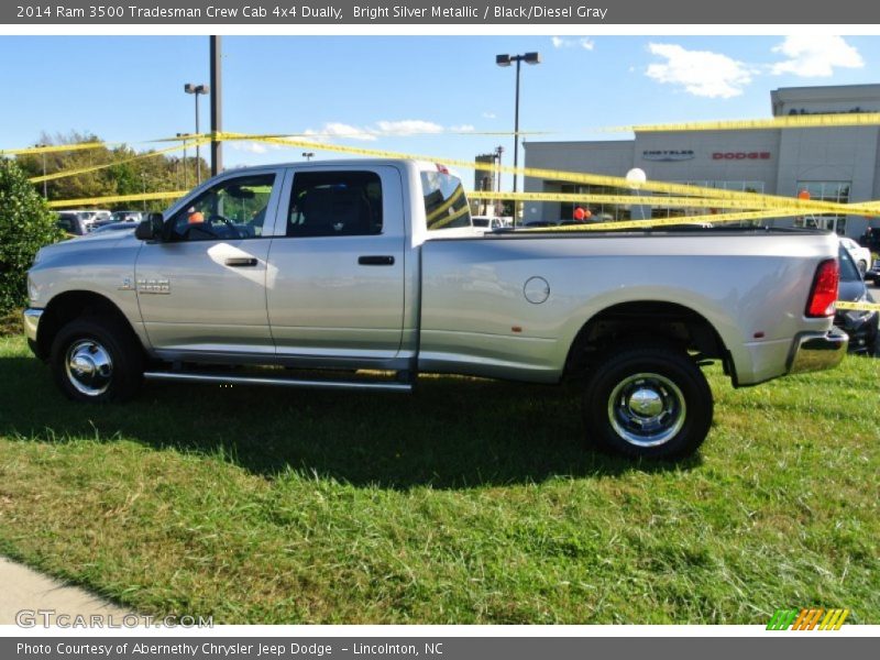 Bright Silver Metallic / Black/Diesel Gray 2014 Ram 3500 Tradesman Crew Cab 4x4 Dually