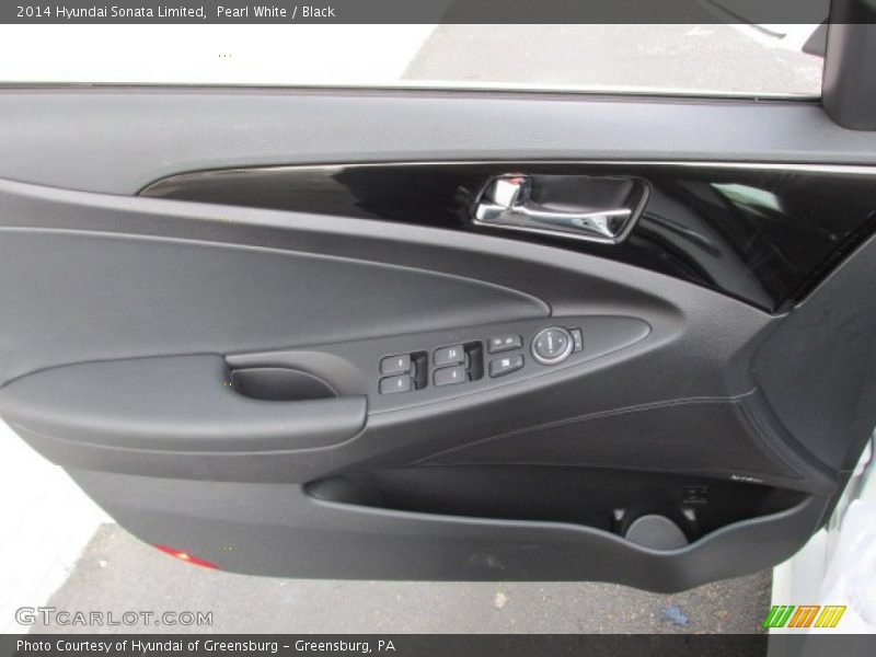 Pearl White / Black 2014 Hyundai Sonata Limited