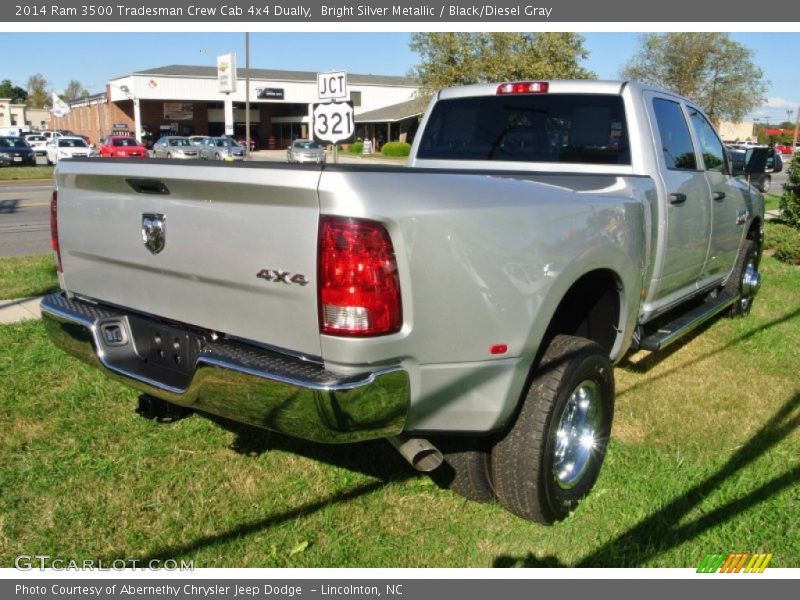 Bright Silver Metallic / Black/Diesel Gray 2014 Ram 3500 Tradesman Crew Cab 4x4 Dually