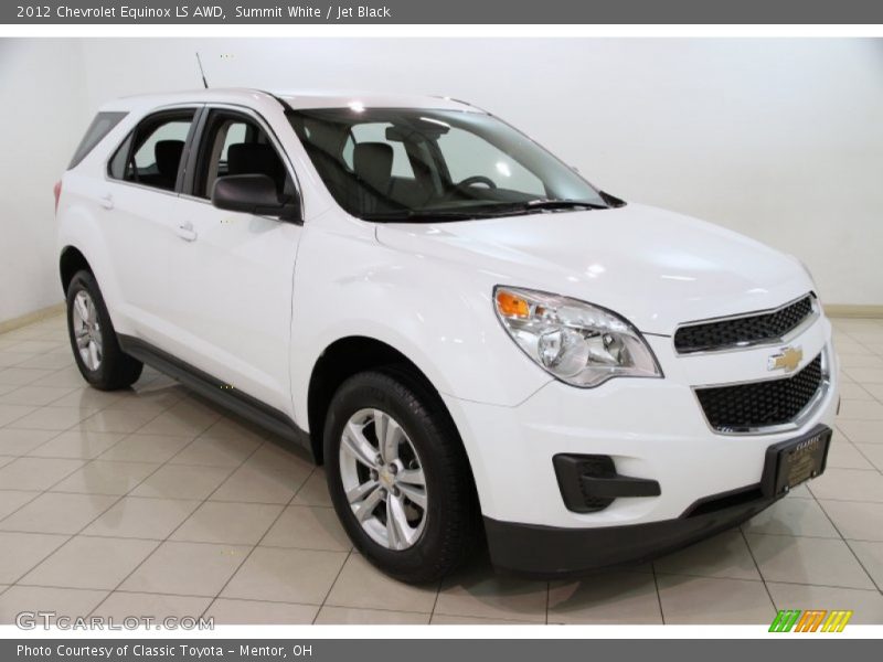 Summit White / Jet Black 2012 Chevrolet Equinox LS AWD