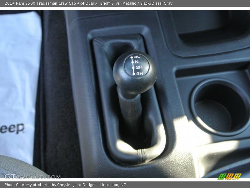 Bright Silver Metallic / Black/Diesel Gray 2014 Ram 3500 Tradesman Crew Cab 4x4 Dually