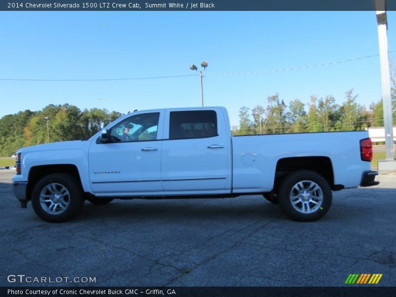 Summit White / Jet Black 2014 Chevrolet Silverado 1500 LTZ Crew Cab