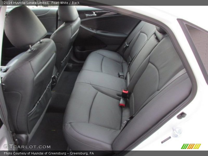 Pearl White / Black 2014 Hyundai Sonata Limited