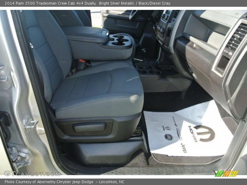 Bright Silver Metallic / Black/Diesel Gray 2014 Ram 3500 Tradesman Crew Cab 4x4 Dually