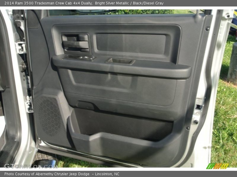 Bright Silver Metallic / Black/Diesel Gray 2014 Ram 3500 Tradesman Crew Cab 4x4 Dually