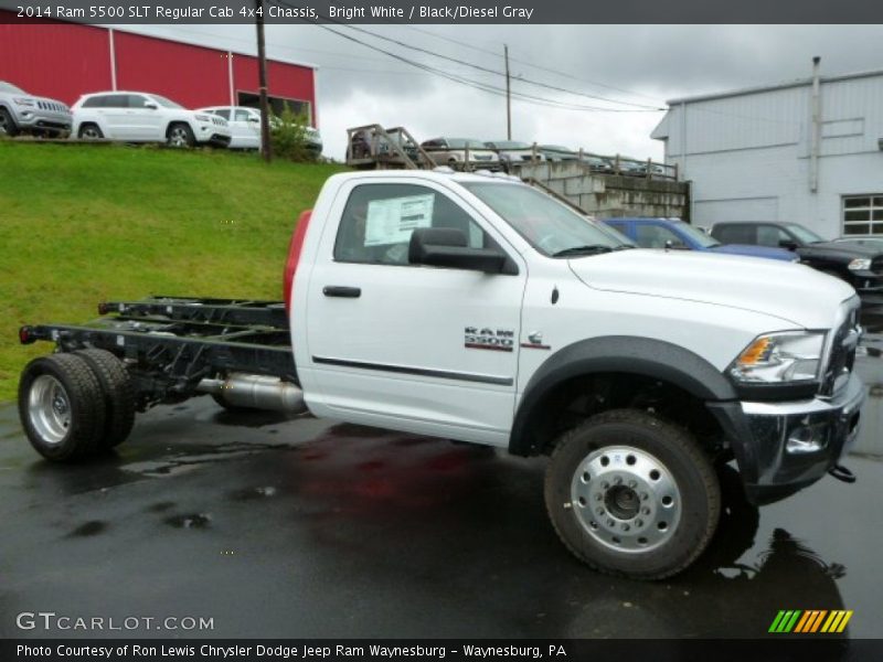 Bright White / Black/Diesel Gray 2014 Ram 5500 SLT Regular Cab 4x4 Chassis