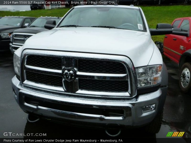 Bright White / Black/Diesel Gray 2014 Ram 5500 SLT Regular Cab 4x4 Chassis