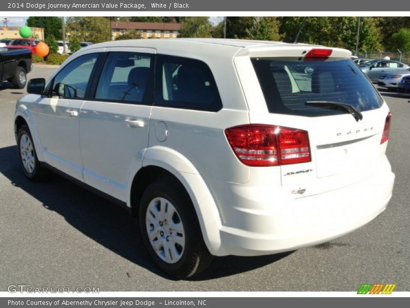 White / Black 2014 Dodge Journey Amercian Value Package