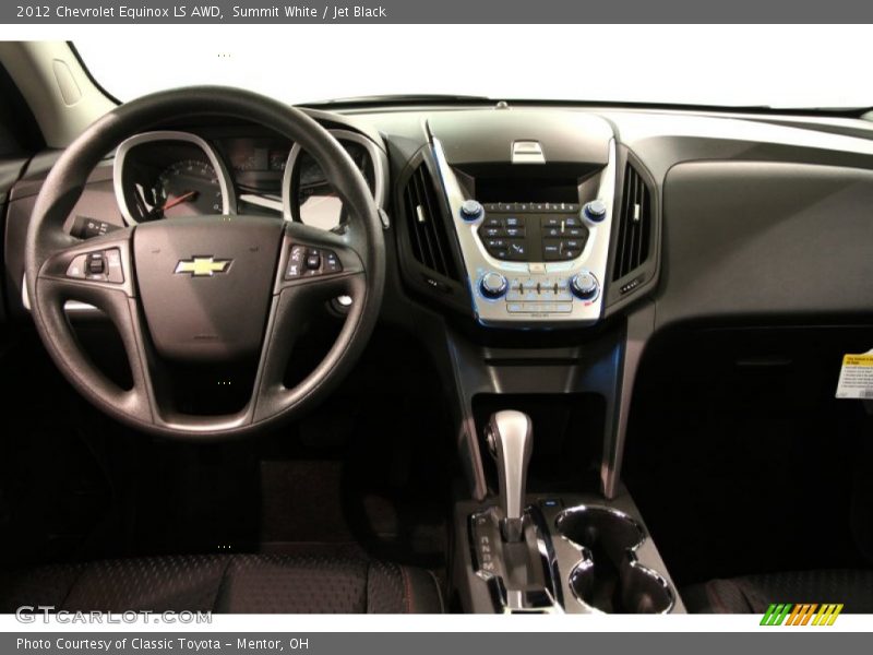 Summit White / Jet Black 2012 Chevrolet Equinox LS AWD