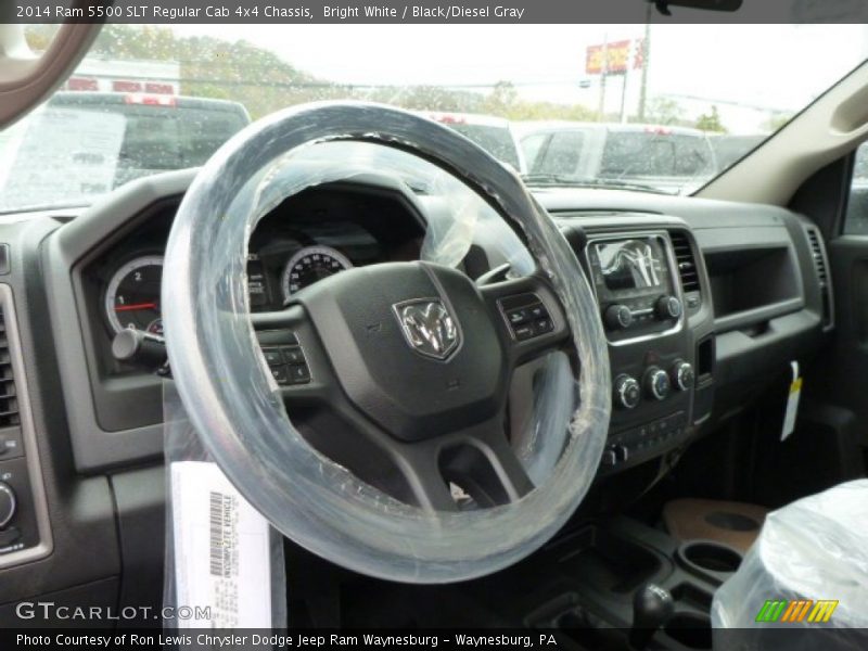 Bright White / Black/Diesel Gray 2014 Ram 5500 SLT Regular Cab 4x4 Chassis