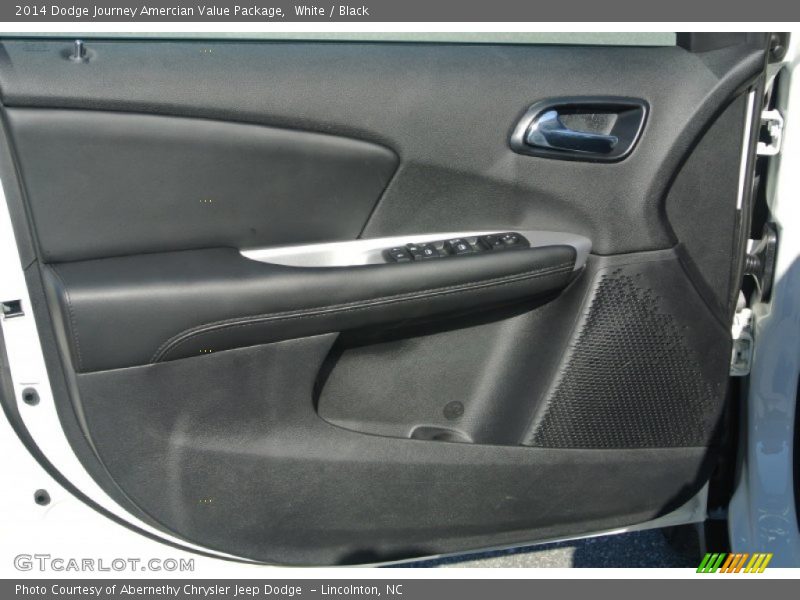 White / Black 2014 Dodge Journey Amercian Value Package