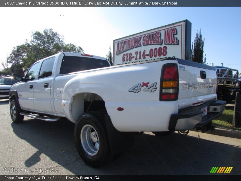 Summit White / Dark Charcoal 2007 Chevrolet Silverado 3500HD Classic LT Crew Cab 4x4 Dually