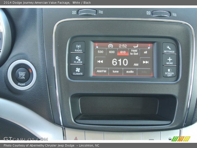 White / Black 2014 Dodge Journey Amercian Value Package