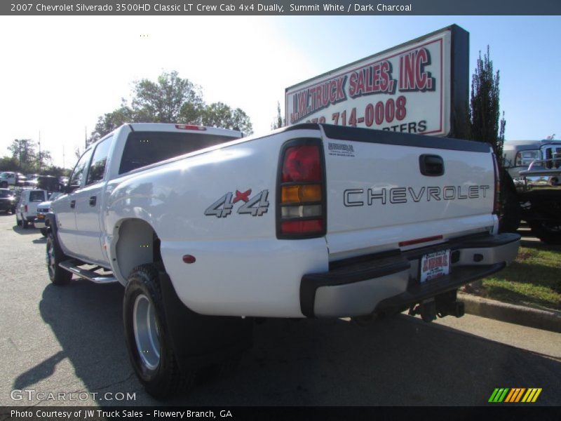 Summit White / Dark Charcoal 2007 Chevrolet Silverado 3500HD Classic LT Crew Cab 4x4 Dually