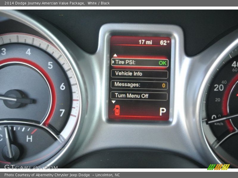 White / Black 2014 Dodge Journey Amercian Value Package