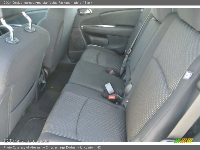 White / Black 2014 Dodge Journey Amercian Value Package
