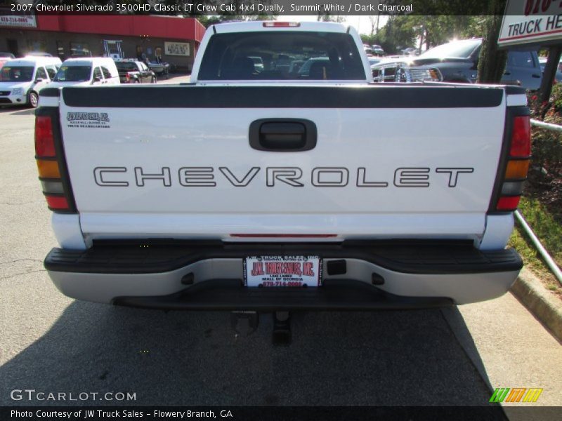 Summit White / Dark Charcoal 2007 Chevrolet Silverado 3500HD Classic LT Crew Cab 4x4 Dually