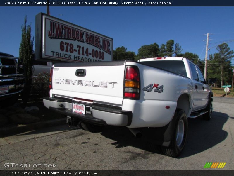 Summit White / Dark Charcoal 2007 Chevrolet Silverado 3500HD Classic LT Crew Cab 4x4 Dually