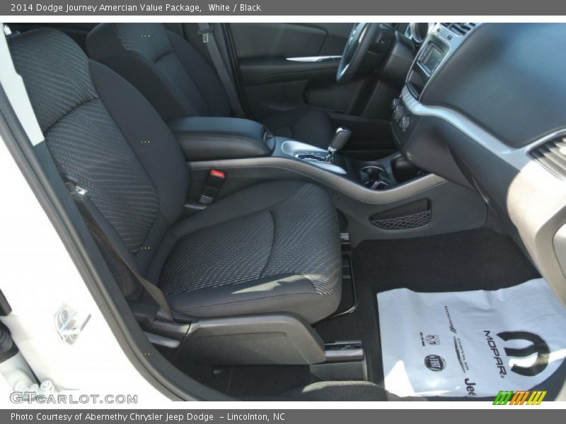 White / Black 2014 Dodge Journey Amercian Value Package