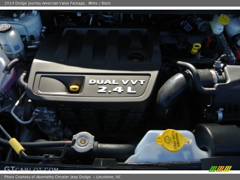 White / Black 2014 Dodge Journey Amercian Value Package