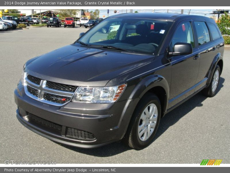 Granite Crystal Metallic / Black 2014 Dodge Journey Amercian Value Package