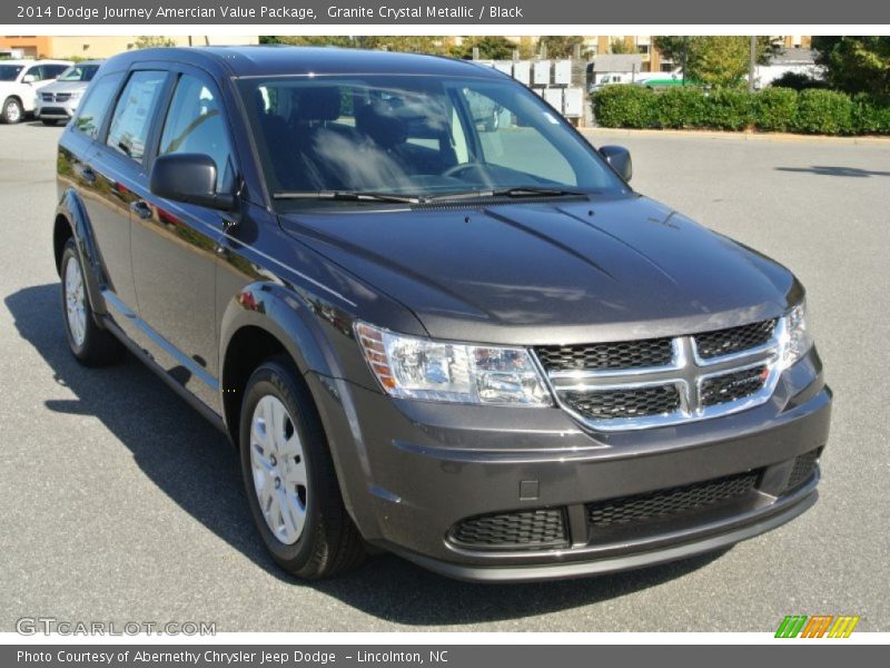 Granite Crystal Metallic / Black 2014 Dodge Journey Amercian Value Package