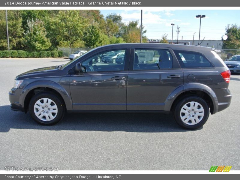 Granite Crystal Metallic / Black 2014 Dodge Journey Amercian Value Package