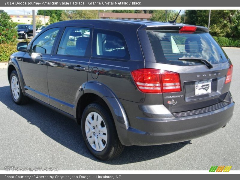 Granite Crystal Metallic / Black 2014 Dodge Journey Amercian Value Package