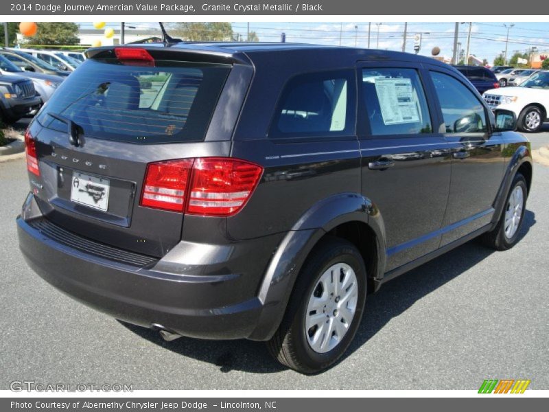 Granite Crystal Metallic / Black 2014 Dodge Journey Amercian Value Package