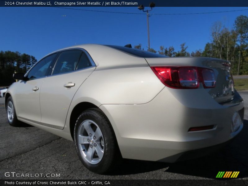 Champagne Silver Metallic / Jet Black/Titanium 2014 Chevrolet Malibu LS