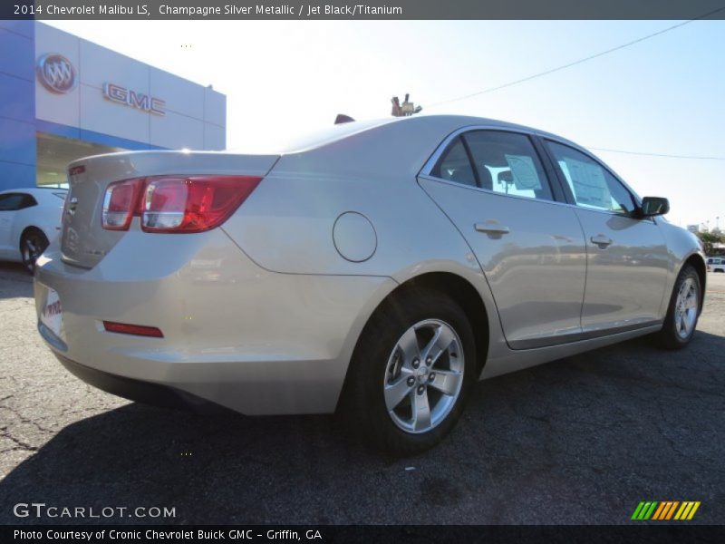 Champagne Silver Metallic / Jet Black/Titanium 2014 Chevrolet Malibu LS