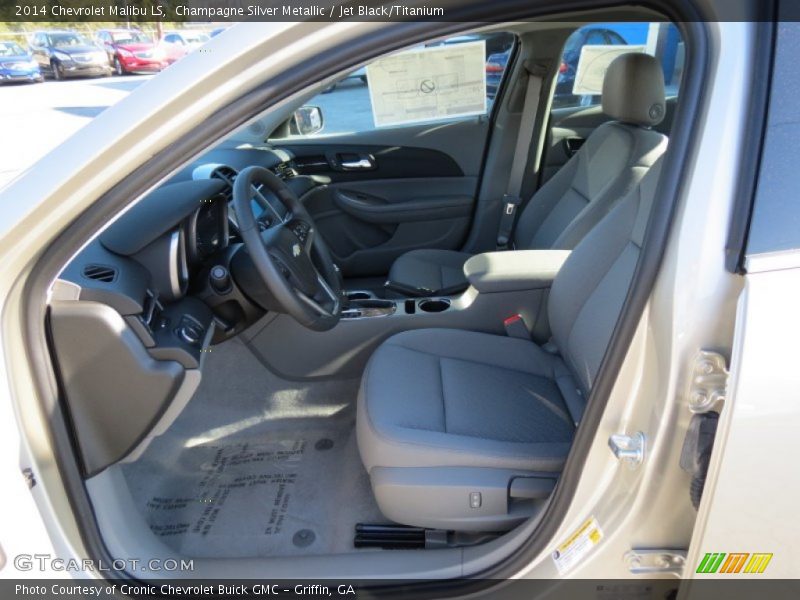 Champagne Silver Metallic / Jet Black/Titanium 2014 Chevrolet Malibu LS