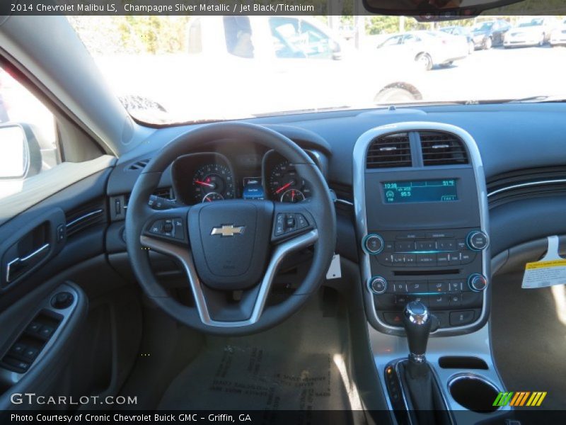 Champagne Silver Metallic / Jet Black/Titanium 2014 Chevrolet Malibu LS