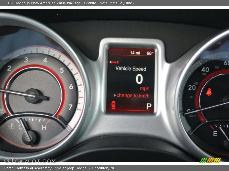 Granite Crystal Metallic / Black 2014 Dodge Journey Amercian Value Package