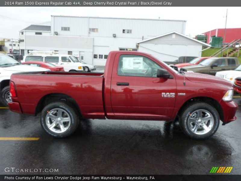 Deep Cherry Red Crystal Pearl / Black/Diesel Gray 2014 Ram 1500 Express Regular Cab 4x4