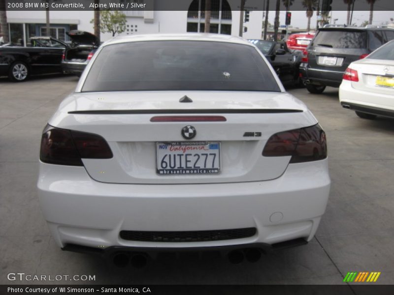 Alpine White / Silver 2008 BMW M3 Convertible