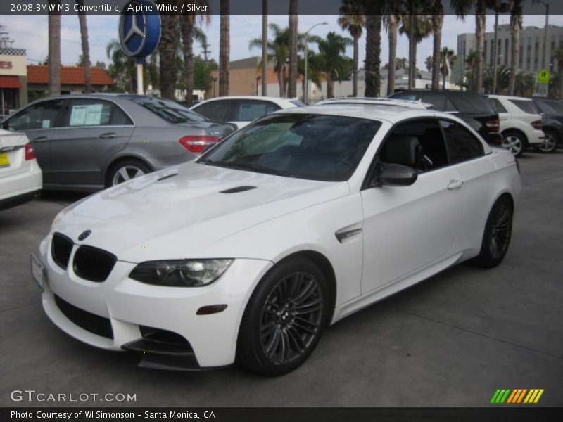 Alpine White / Silver 2008 BMW M3 Convertible